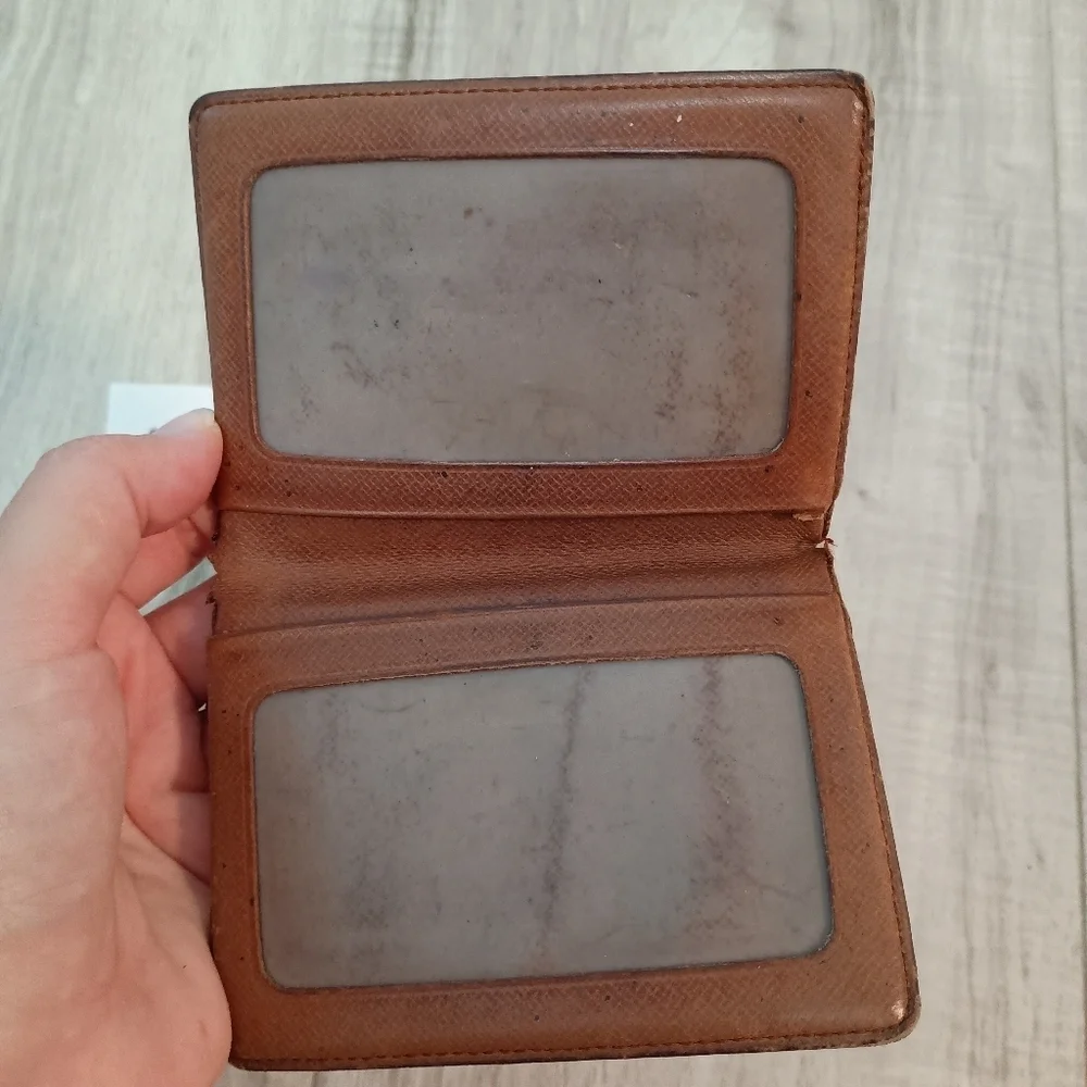 Auth Louis Vuitton Monogram Visible Pass Case Porte 2 Cartes Vertical